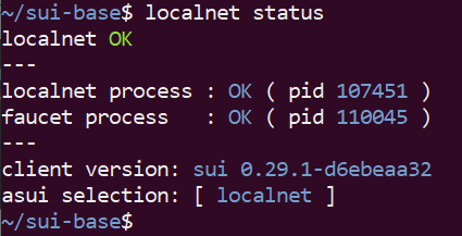 Localnet Status